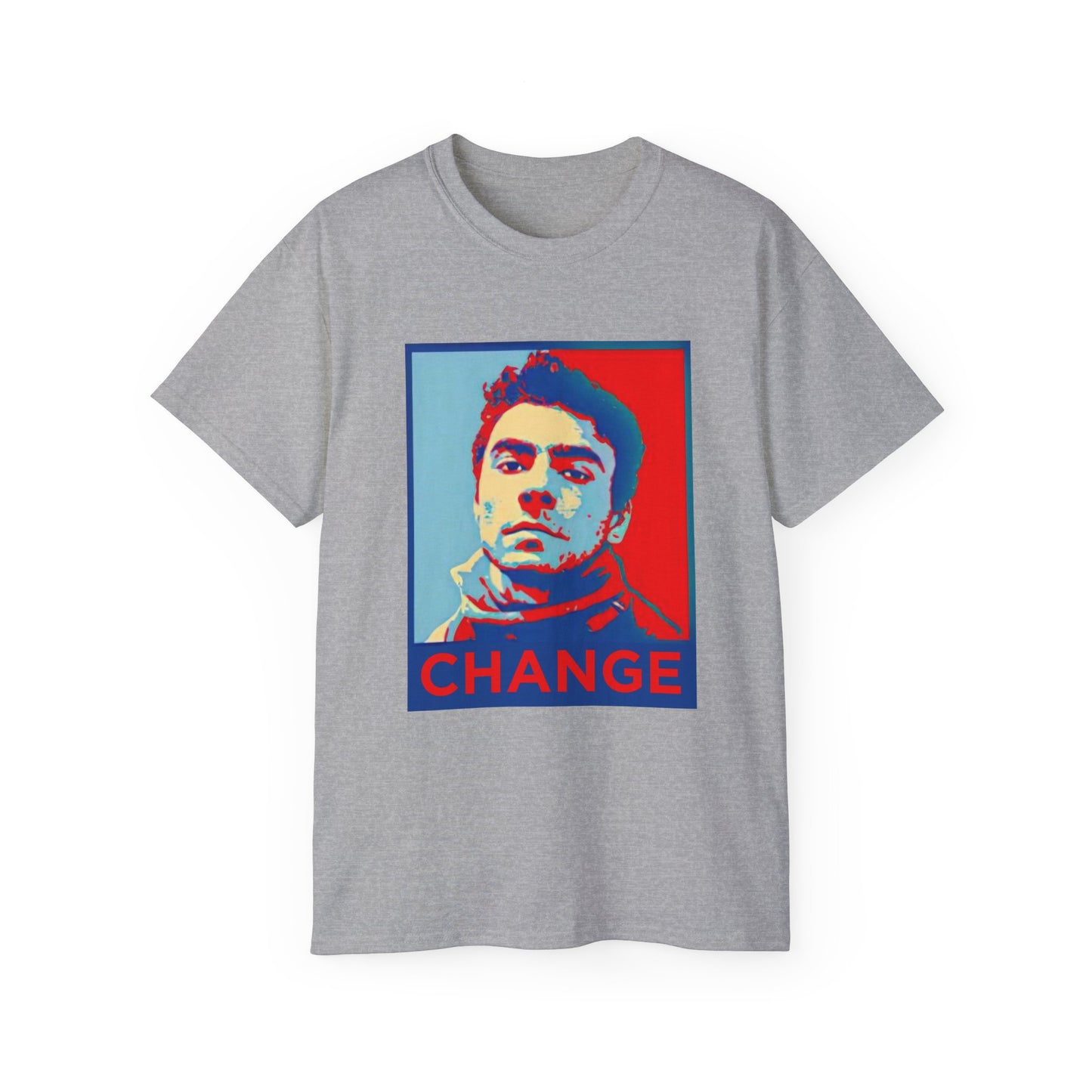 Shepard Fairey inspired CHANGE Mr. Mangione T-shirt