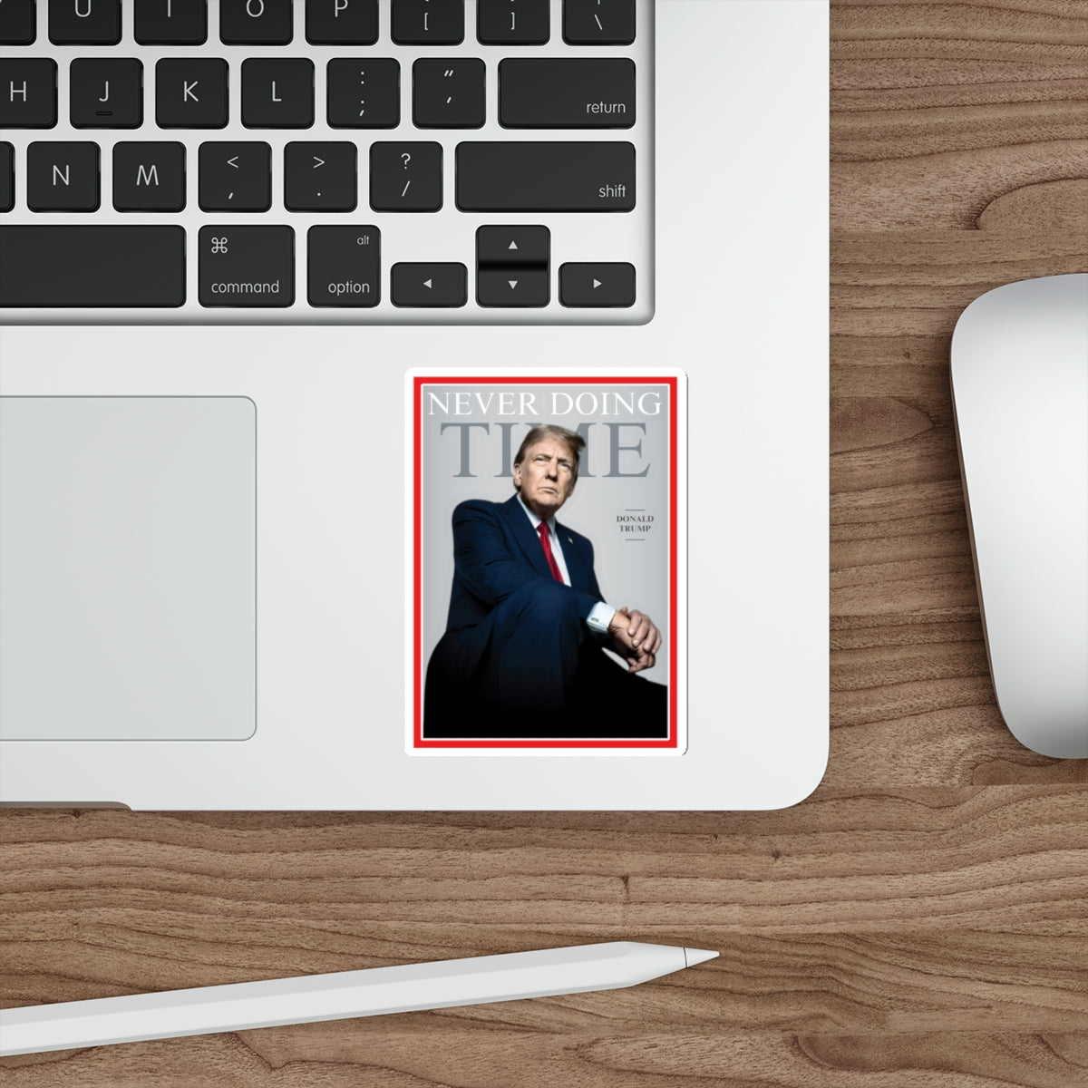 Trump Time Magazine Person of year parody Large sticker