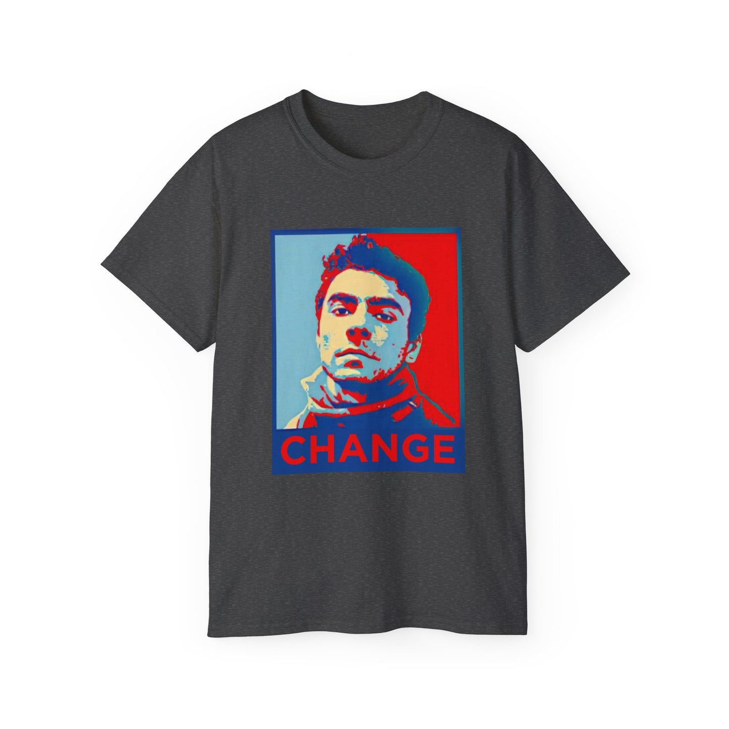 Shepard Fairey inspired CHANGE Mr. Mangione T-shirt