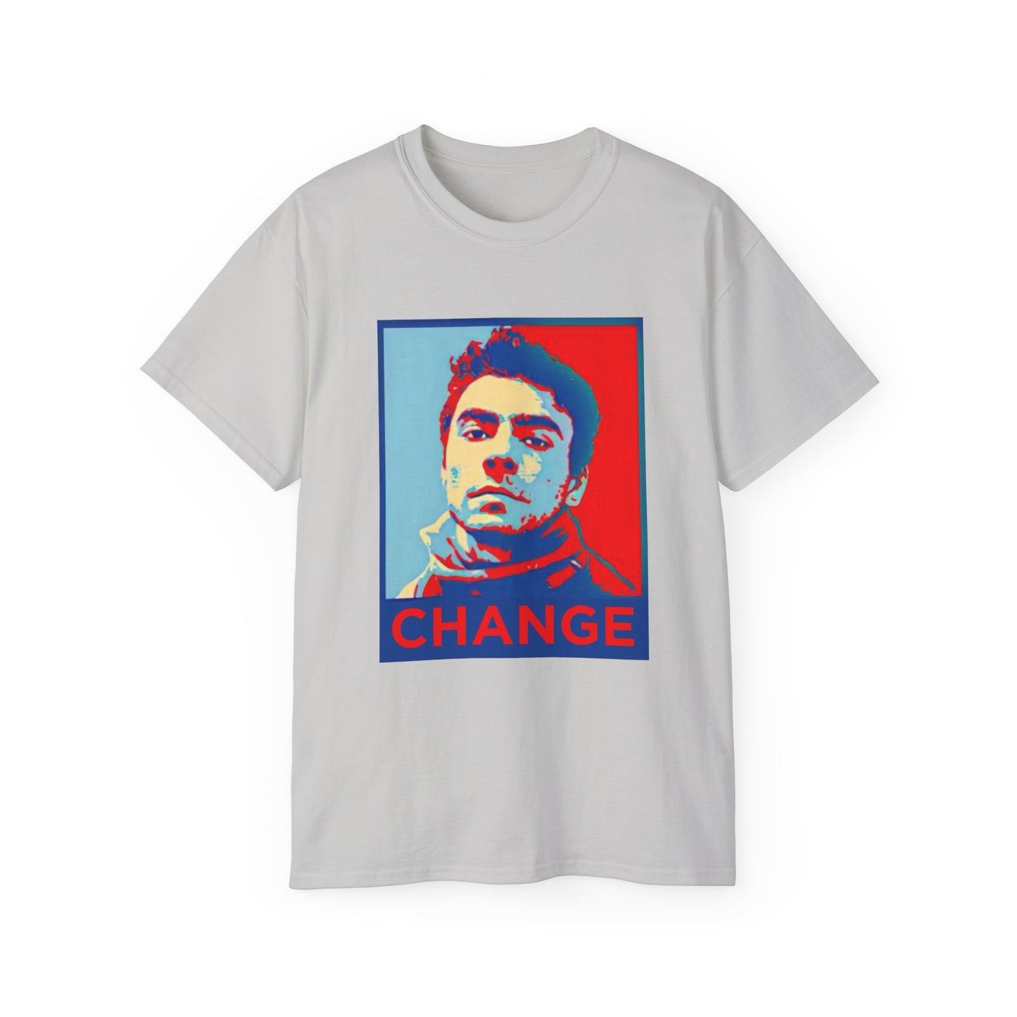 Shepard Fairey inspired CHANGE Mr. Mangione T-shirt