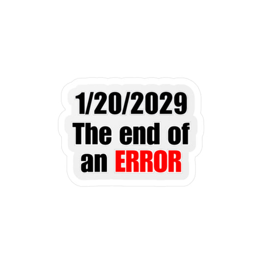 End of an ERROR sticker