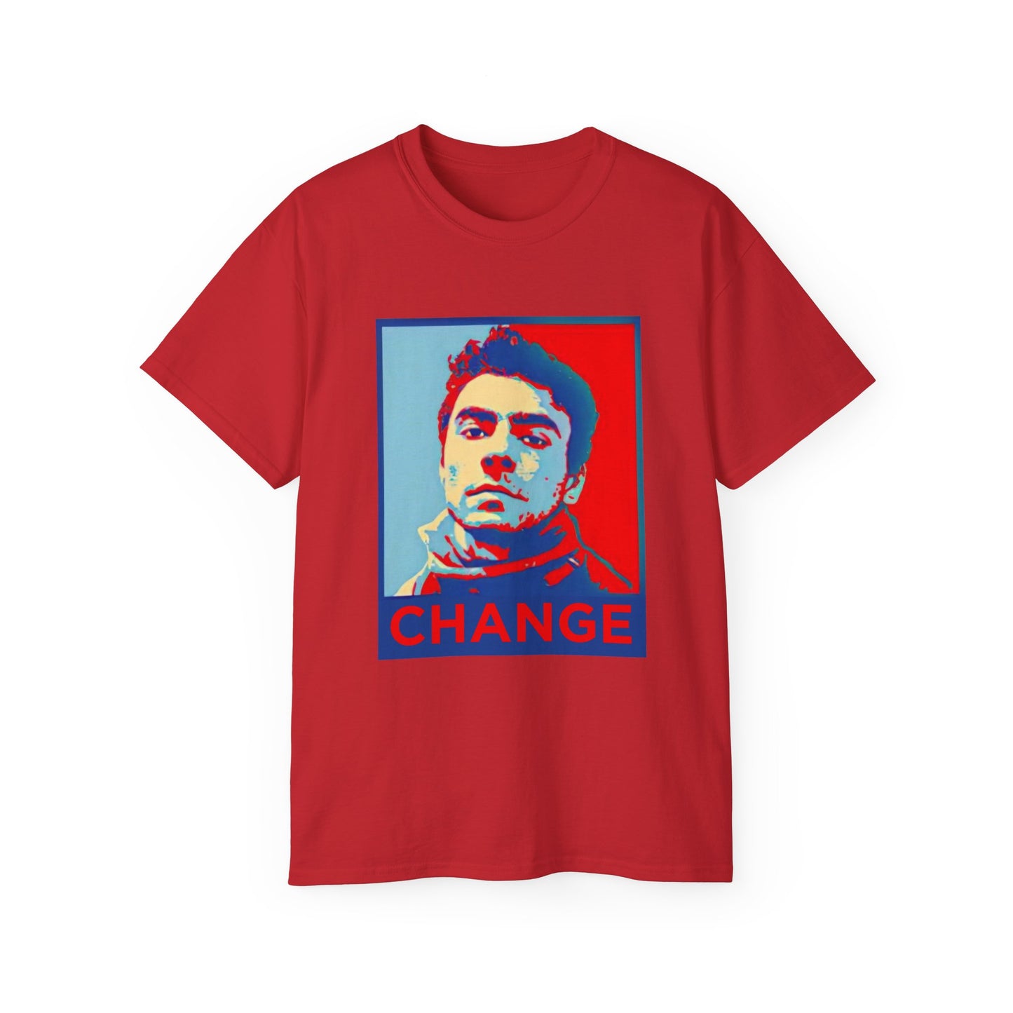 Shepard Fairey inspired CHANGE Mr. Mangione T-shirt