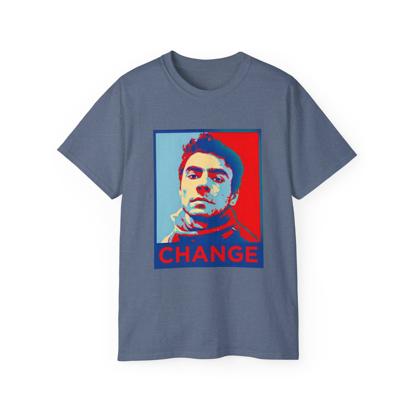 Shepard Fairey inspired CHANGE Mr. Mangione T-shirt