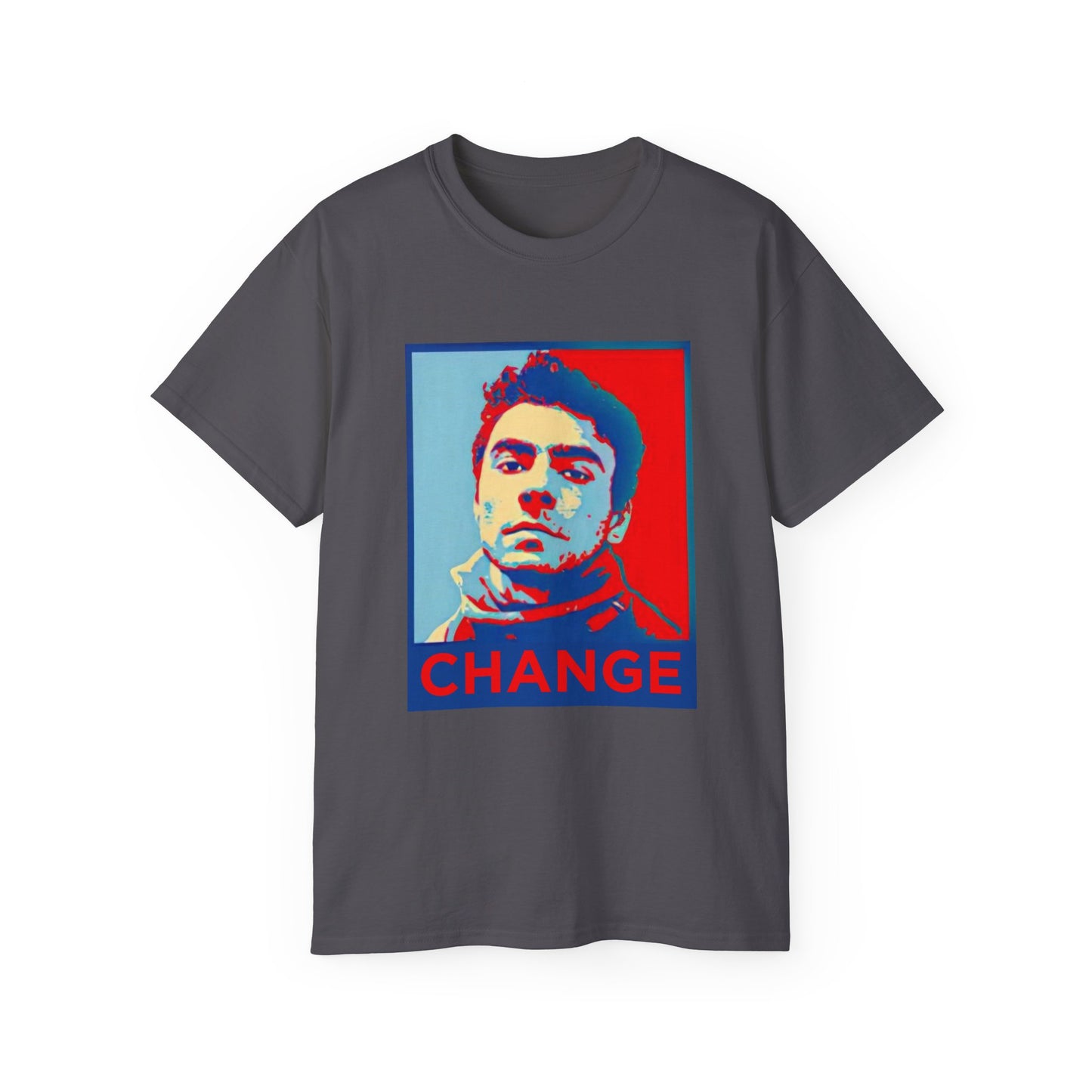 Shepard Fairey inspired CHANGE Mr. Mangione T-shirt